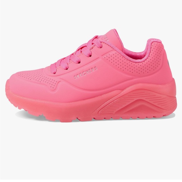 COPY - Skechers Unisex-Child Uno Ice Sneaker in Neon Pink - Picture 2 of 8